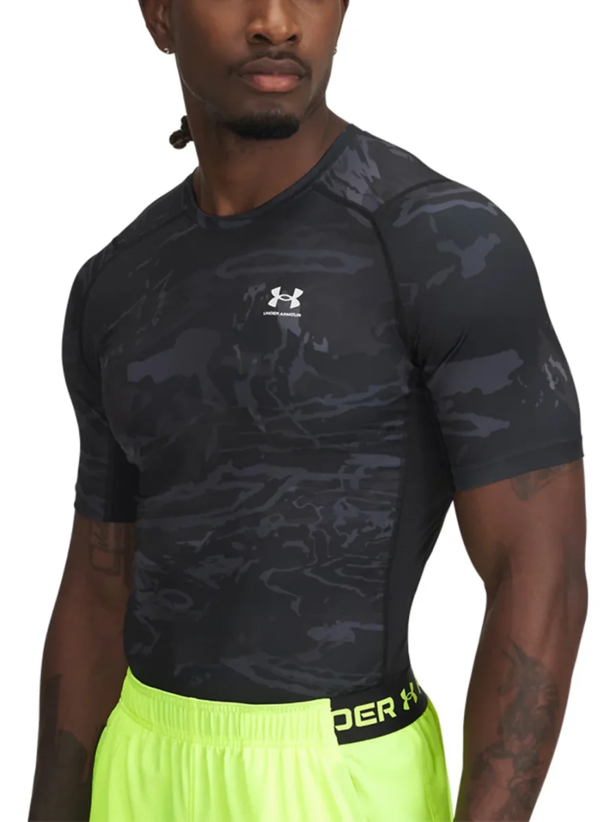 Ua Hg Armour Printed Ss – Black