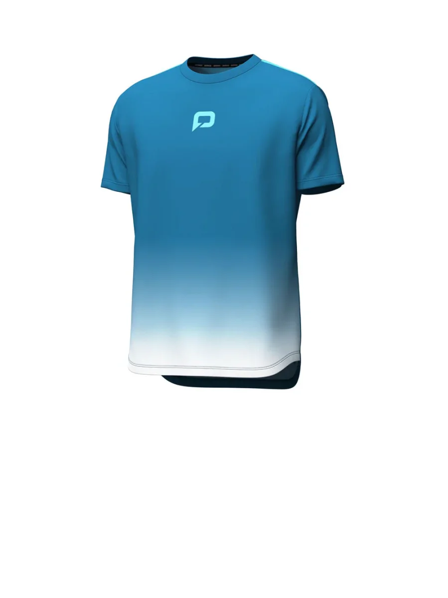 Men’s Tech T-shirt – Petrol Blue Cyan Blue