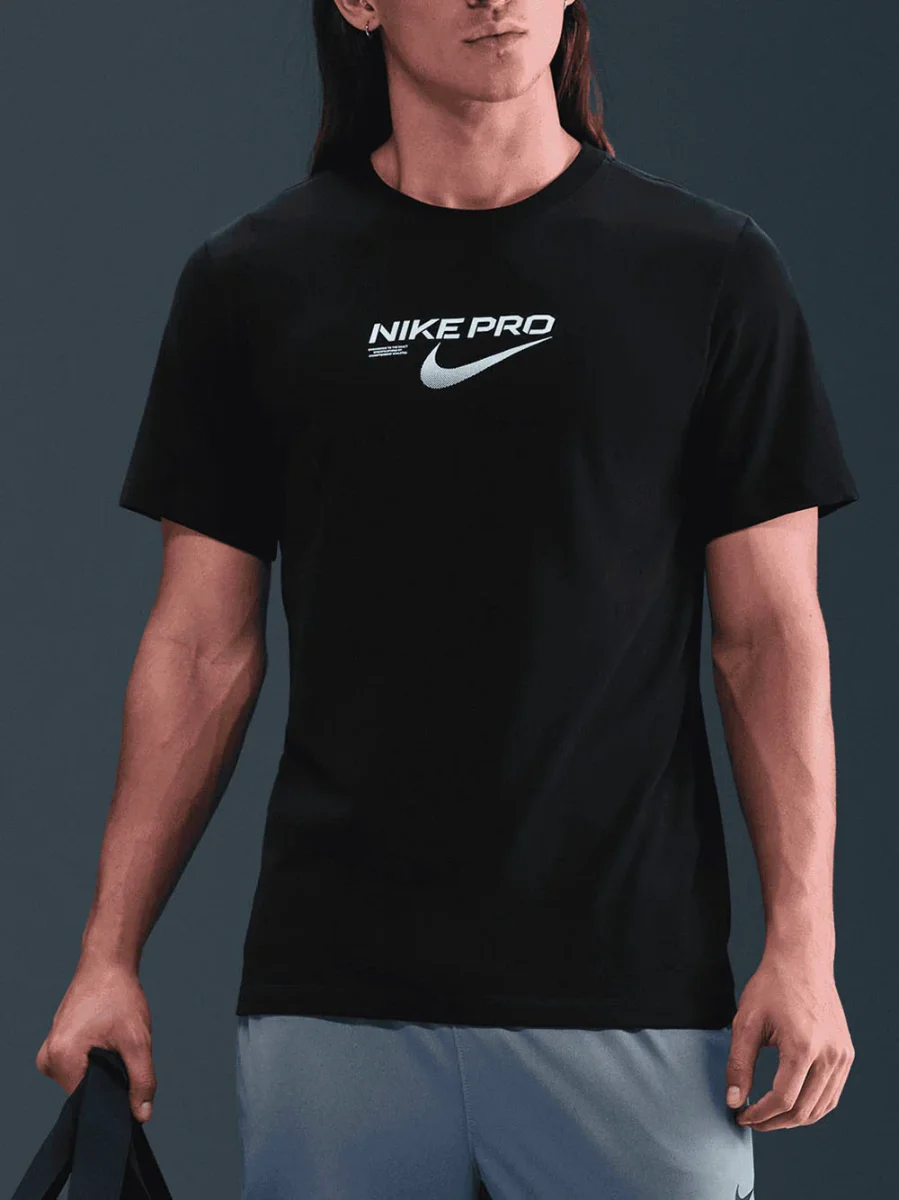M Nk Df Tee Nike Pro Training – Black